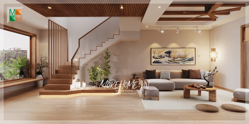 Tranh canvas phong cảnh treo tường hình chữ nhật khung gỗ tạo điểm nhấn tính nghệ thuật, giá trị cho không gian